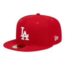 Load image into Gallery viewer, New Era 5950 LA Dodgers World Series 2020 Side Patch in Scarlet
