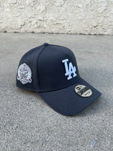 Load image into Gallery viewer, New Era 940 A-Frame LA Dodgers 60th Anniversary Patch Snapback in Granite
