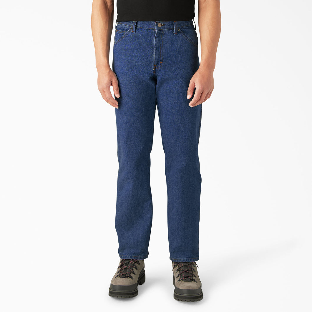 Dickies Regular Fit Jeans in Stonewashed Indigo Blue