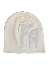 Load image into Gallery viewer, FA Lesser God Skull Beanie in White
