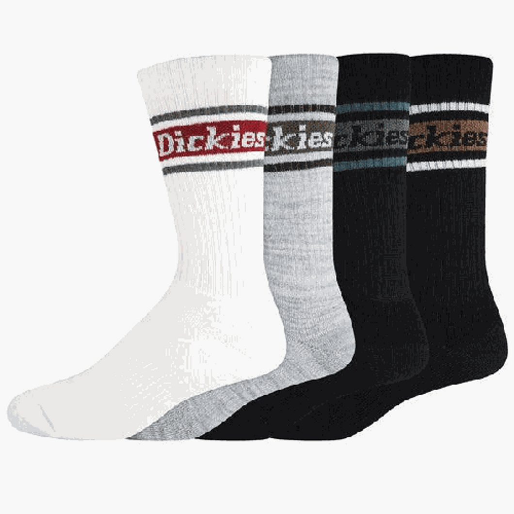 Dickies Crew Socks Assorted 4-Pack