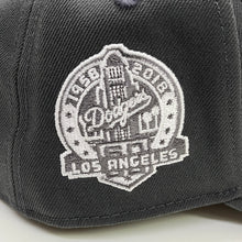 Load image into Gallery viewer, New Era 940 A-Frame LA Dodgers 60th Anniversary Patch Snapback in Granite
