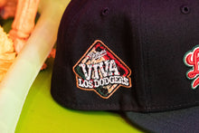 Load image into Gallery viewer, New Era 5950 LA Dodgers Script “La Bandera” in Black/Green/Red - 818 Exclusive
