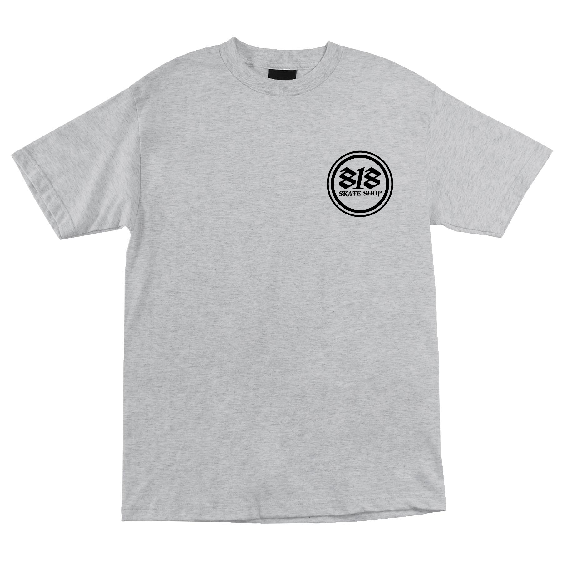 Alfalfa Shop Tee in Heather Grey – 818 Skate