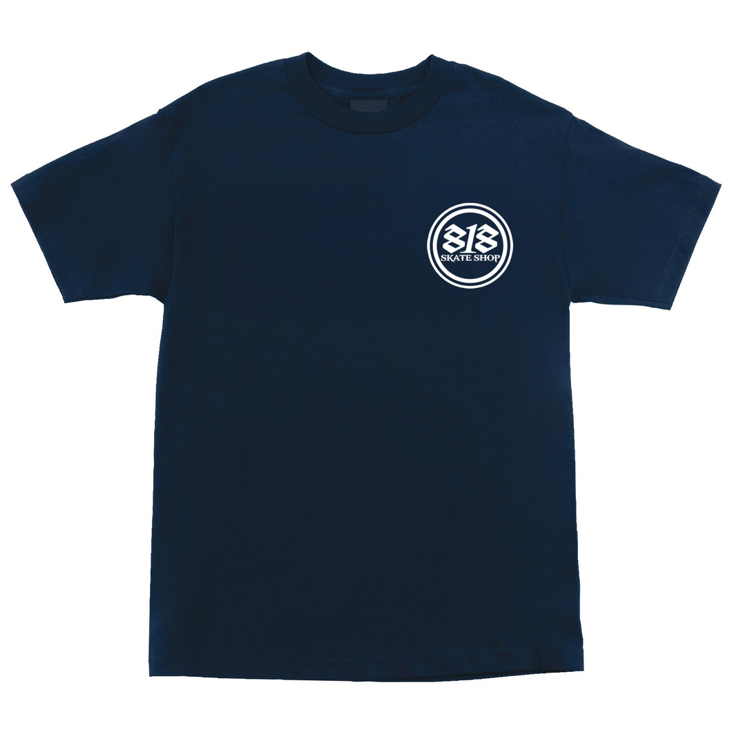 818 Skate Shop Tee in Navy