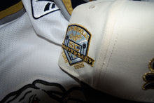 Load image into Gallery viewer, New Era 5950 LA Dodgers Script Ice Dogs in Chrome/Nightshift Navy - 818 Exclusive
