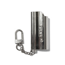 Load image into Gallery viewer, Burner Lighter Sleeve Keychain in Silver
