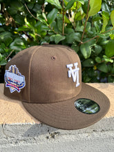 Load image into Gallery viewer, New Era 950 Upsidedown LA Dodgers 40th Anniversary Stadium Patch in Brown
