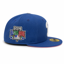 Load image into Gallery viewer, New Era 5950 Philadelphia Phillies "Pénta" 1996 All Star Game Side Patch in Indigo/White/Metallic Blue - 818 Exclusive
