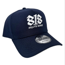 Load image into Gallery viewer, New Era 940 A-Frame 818 Skate Shop Snapback in Navy
