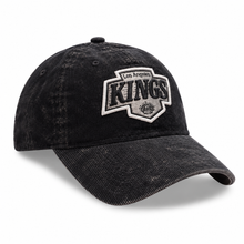 Load image into Gallery viewer, New Era 920 Los Angeles Kings Adjustable Cap in Washed Black Corduroy
