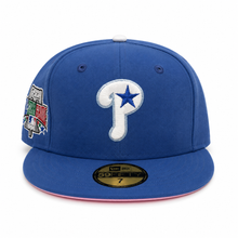 Load image into Gallery viewer, New Era 5950 Philadelphia Phillies "Pénta" 1996 All Star Game Side Patch in Indigo/White/Metallic Blue - 818 Exclusive
