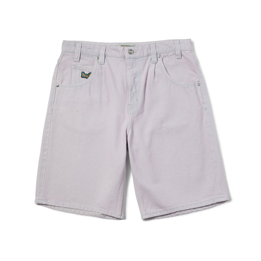 Huf Cromer Denim Shorts in Lavender