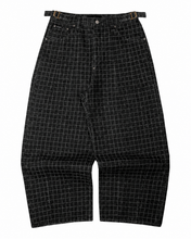Load image into Gallery viewer, Basement Pinstripe V2 Denim Pants in Black
