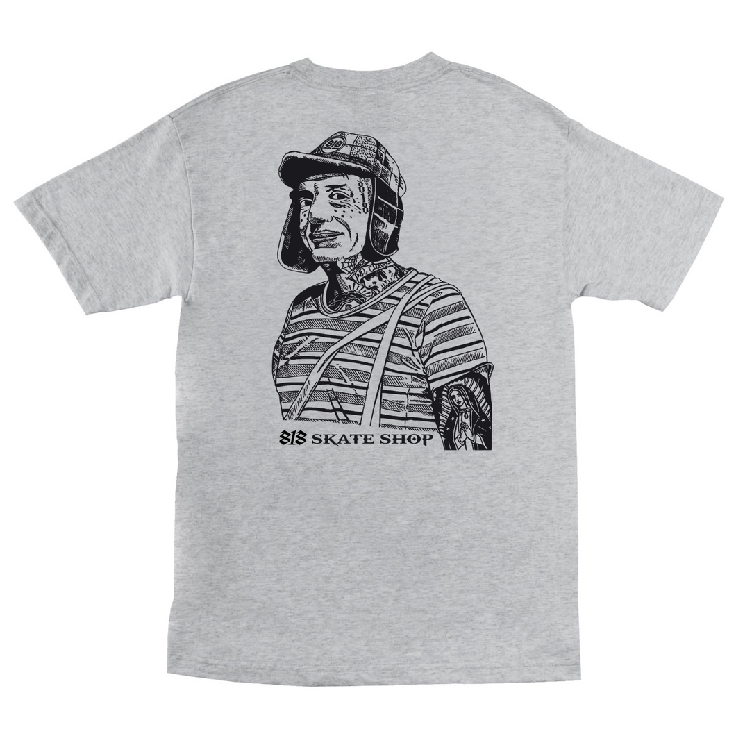 Chavo del Ocho Dieciocho Shop Tee in Heather Grey