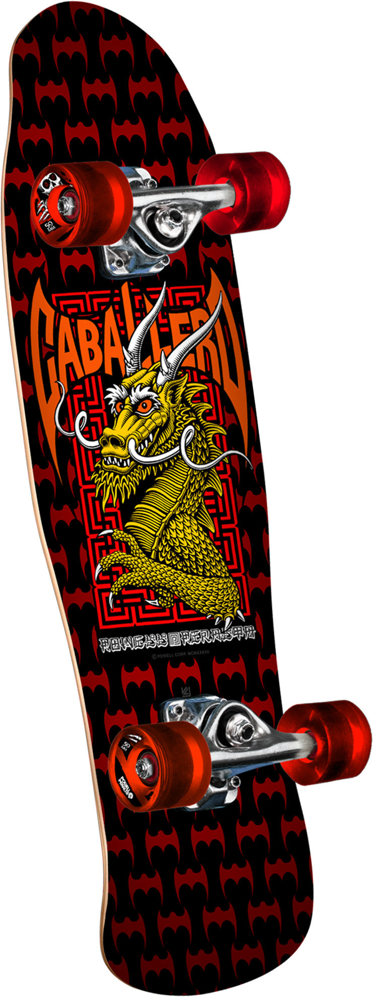 Powell Peralta Cab Street Dragon Black/Red Classic Cruiser Complete Skateboard 8.0