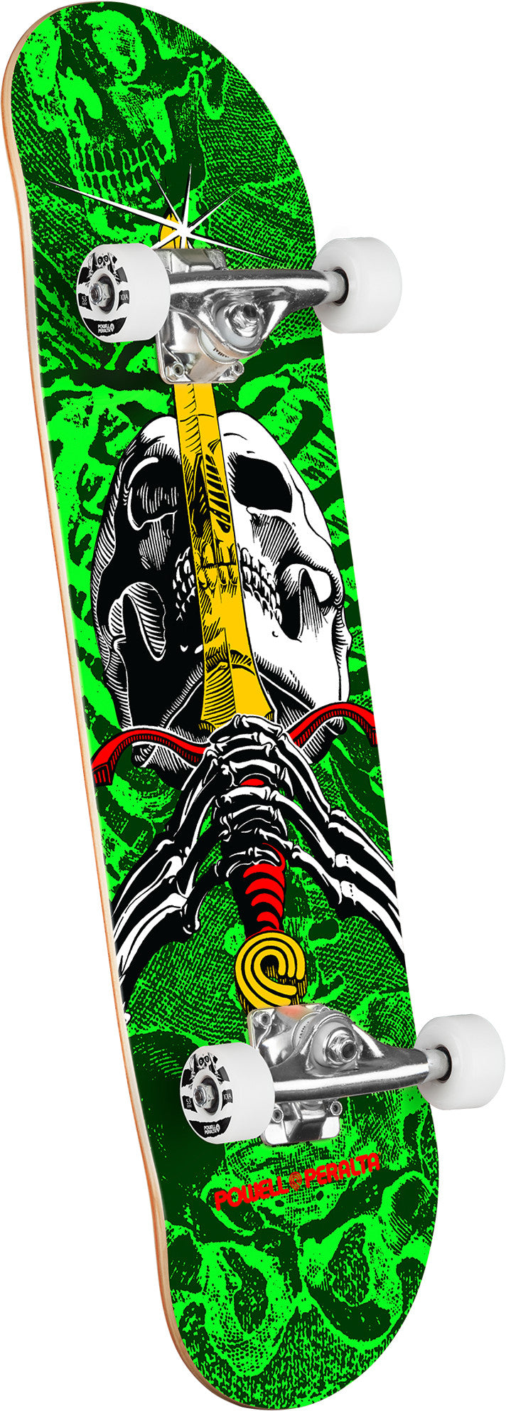 Powell Peralta Skull & Sword Green Complete Skateboard 8.0