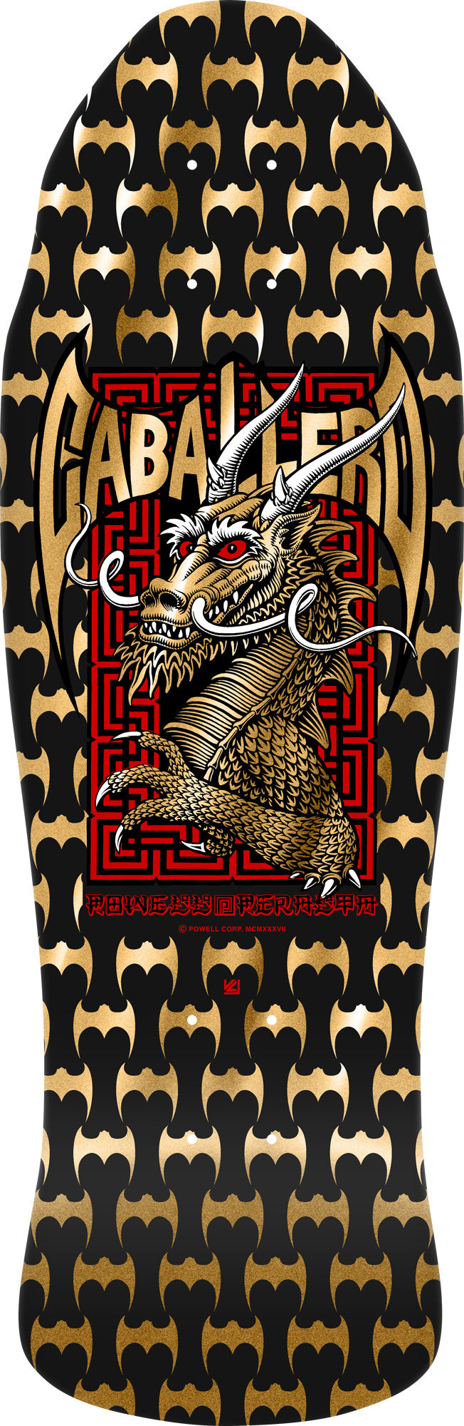Powell Peralta Steve Caballero Street Reissue Black/Gold Foil Deck