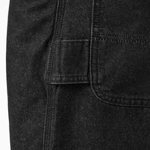 Load image into Gallery viewer, Dickies Relaxed Fit Heavyweight Carpenter Jeans in Black Denim
