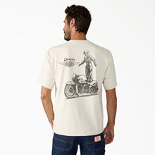 Load image into Gallery viewer, Dickies x Harley-Davidson® Vintage Wash Cowboy Graphic Tee in Bone
