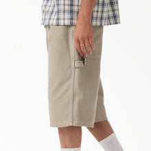 Load image into Gallery viewer, Dickies Worn Relaxed Carpenter Duck Shorts 13" Inch - Silver Birch
