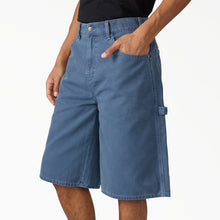 Load image into Gallery viewer, Dickies Worn Relaxed Carpenter Duck Shorts 13" Inch - Retro Indigo
