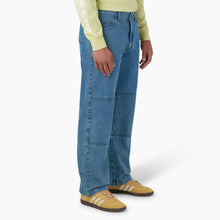 Load image into Gallery viewer, Dickies Double Knee Loose Fit Denim in Stonewashed Vintage Blue
