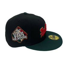 Load image into Gallery viewer, New Era 5950 LA Dodgers Script “La Bandera” in Black/Green/Red - 818 Exclusive
