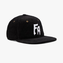 Load image into Gallery viewer, FA Seduction Strapback Hat in Black
