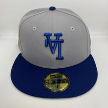 Load image into Gallery viewer, New Era 5950 Upsidedown LA Dodgers Bicentennial Patch in Granite/Royal Blue
