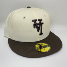 Load image into Gallery viewer, New Era 5950 Upsidedown LA Dodgers in Chrome/Walnut
