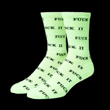 Load image into Gallery viewer, HUF Fuck It Glow in the Dark Sock in White
