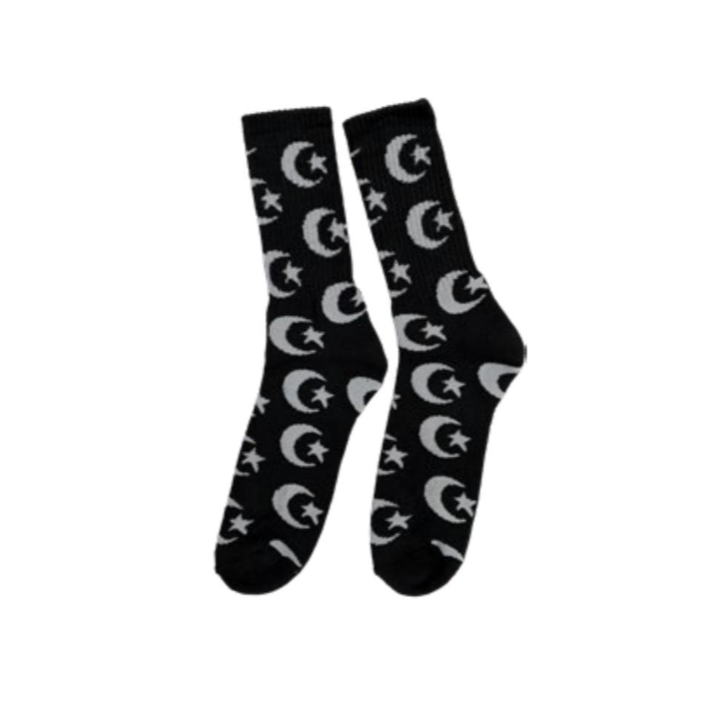 Foundation Stars & Moon Socks in Black