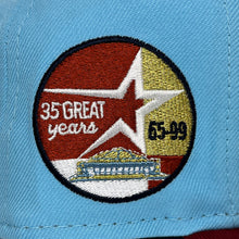 Load image into Gallery viewer, New Era 5950 Houston Astros “Bomb Pop” 35 Great Years Patch in Doscientos Blue/H Red - 818 Exclusive
