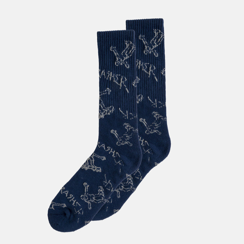 Thrasher Gonz Socks in Navy