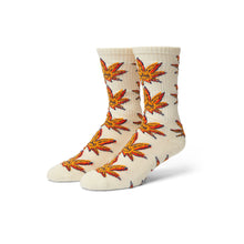 Load image into Gallery viewer, HUF Green Buddy Doodle Socks in Natural
