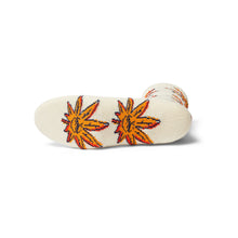 Load image into Gallery viewer, HUF Green Buddy Doodle Socks in Natural
