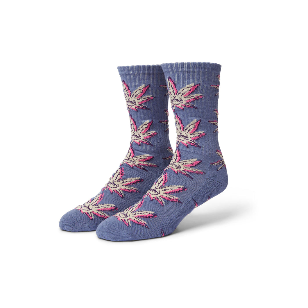 HUF Green Buddy Doodle Socks in Purple
