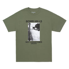 Load image into Gallery viewer, GX1000 Bomb Hills Not Countries Tee in Military Green
