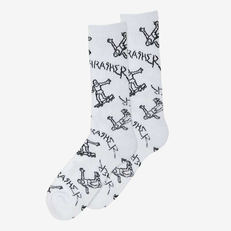 Thrasher Gonz Socks in White