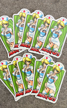 Load image into Gallery viewer, Hook-Ups Skateboards Nurse Girl Nikki Sticker
