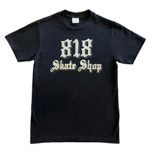 Load image into Gallery viewer, 818 Skate Shop Iced Out Gold Tee in Black
