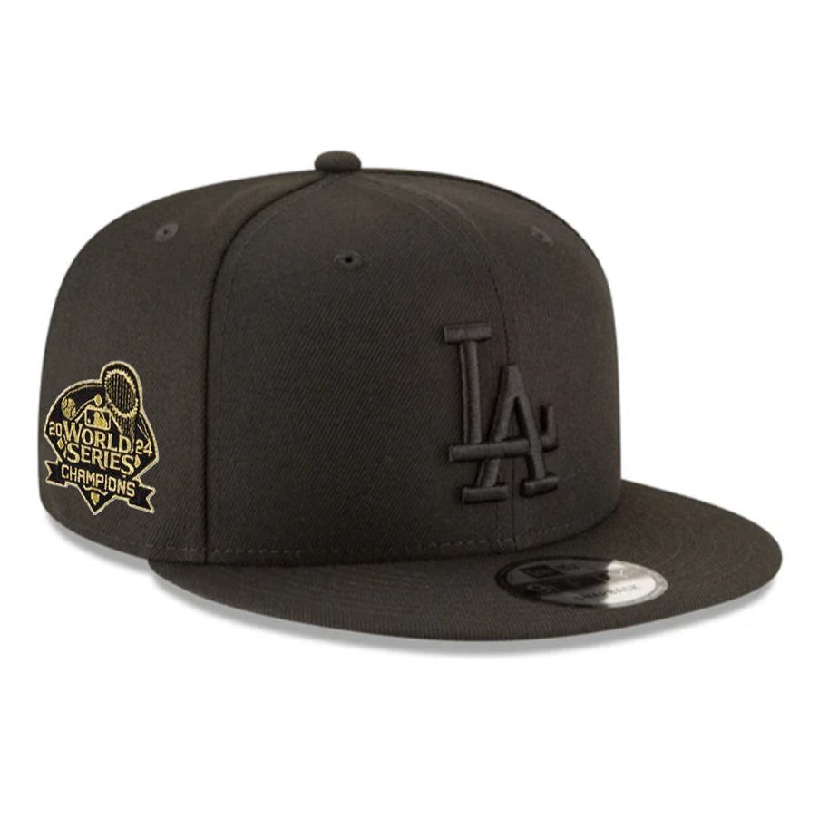 New Era 950 Los Angeles Dodgers 2024 World Series Patch Snapback in Black/Gold