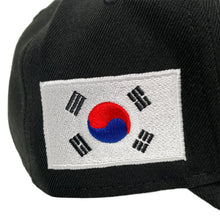 Load image into Gallery viewer, New Era 940 A-Frame LA Dodgers Korean Script Korea Flag Patch - Black
