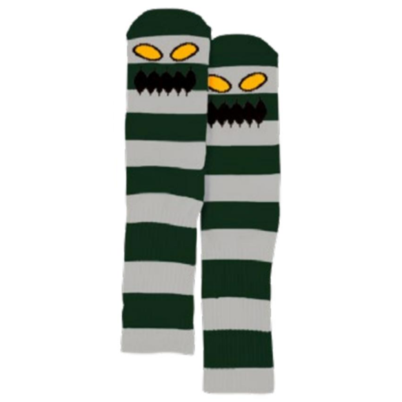 Toy Machine Monster Big Stripe Socks in Forest