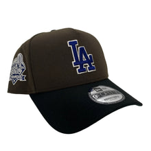 Load image into Gallery viewer, New Era 940 A-Frame Los Angeles Dodgers 2024 World Series Champions Patch in Walnut/Black
