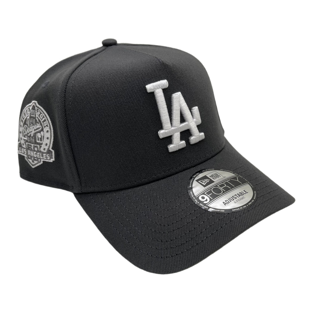 New Era 940 A-Frame Los Angeles Dodgers 60th Anniversary Patch Snapback in Granite