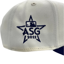 Load image into Gallery viewer, New Era 940 A-Frame Los Angeles Dodgers ASG 22 Patch Snapback in Chrome/Blue
