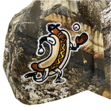 Load image into Gallery viewer, New Era 940 A-Frame Upsidedown LA Dodgers Dodger Dog Patch in Realtree Camo
