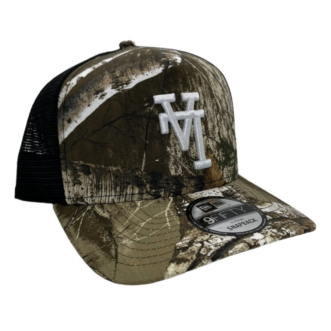 New Era 950 A-Frame Upsidedown LA Dodgers Trucker in Realtree Camo